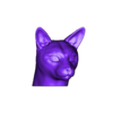Syamise_cat.obj Siamese Cat head for 3D printing