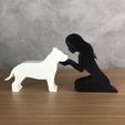 WhatsApp-Image-2023-01-06-at-10.14.29-1.jpeg Girl and her Pit bull (straight hair) for 3D printer or laser cut