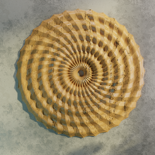 Decorative wall panel for CNC router or 3D printer, STL file.Download files. 3D model