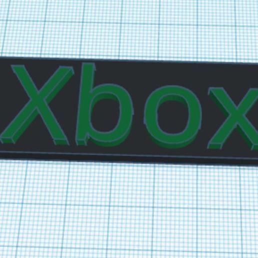 Xbox keychain 3D model