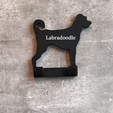 55-Labradoodle-WITH-NAME.png labradoodle dog lead hook stl file