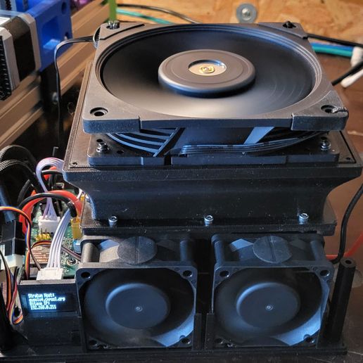 Lucky Miner LV08 shroud for EXTREME overclocking or silent operation 3D model