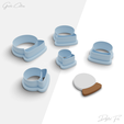 cdcddc.png BUNDLE / Christmas Theme Polymer Clay Cutter Package, 5 Models, 2 Cutter Version, 5 Sizes Included, Digital STL File, No: 1142 bundle