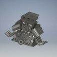 HOTROD-Engine-Blown-Big-Block-V8.jpg Moteur Big Block Hotrod soufflé Chevy V8 Diecast 1/64