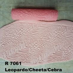 R7061-Leopardo-cebra-Cheetah-Animal-PRINT-RODILLO-2.jpg Archivo STL RODILLO Leopardo cebra Cheetah Animal PRINT RODILLO・Objeto imprimible en 3D para descargar