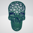 skull voronoi photo3.png Voronoi Skull 3D print model