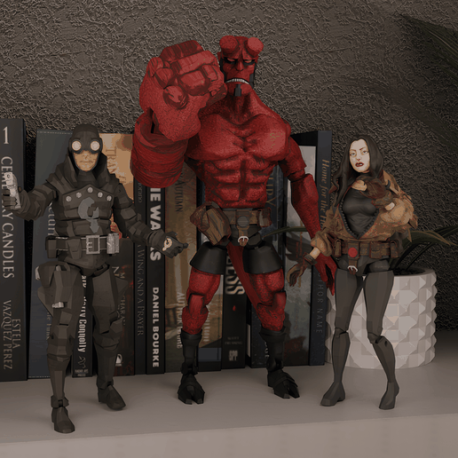 Hellboy articulated figure - Cults3D 3D Model | 3Drop