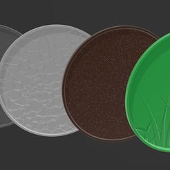 Image.jpg Free 3D file Soil Dirt Layers Drink Coasters Diagram Science・3D printer design to download