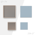 gdgdgd.png Wavy Texture Tool For Polymer Clay, Wavy Line Clay Texture Tool, Clay Earring Tools, 2 Size Included, Digital STL File, No: 796