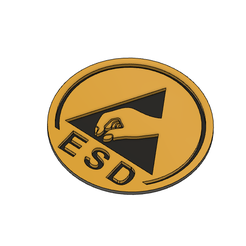 6.png Free STL file ESD LOGO・3D printer design to download