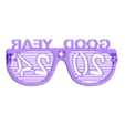 lunette_2024_T3_ENG.STL Lunette Bonne annee 2024 / Glasses Good Year 2024