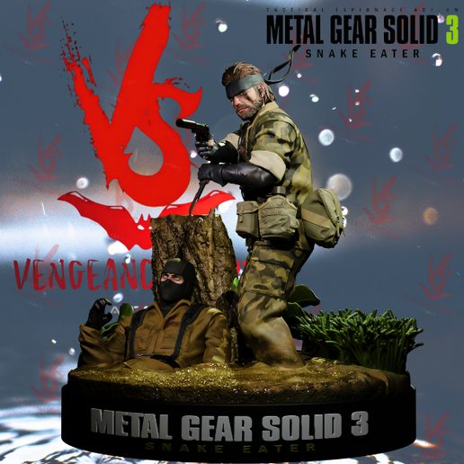 🐍 Naked Snake MGS3 Snake Eater・Arquivo 3D para Impressão 3D・Cults