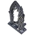 Arch-Gate-A-With-Vines-Mystic-Pigeon-Gaming-1.jpg 3D file Arched Portal and Feywilds Portal Tabletop Terrain Set・3D printer design to download