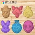 FNAF.png Five nights at freddy's Cookie Cutter - Cookie Cutter - PACK X6
