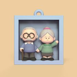 Cod318-Grandparents-Frame-1.jpeg Fichier 3D Cadre pour grands-parents・Objet imprimable en 3D à télécharger
