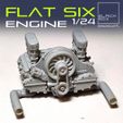 FLAT SIX Se a Flat SIX ENGINE 1-24th for modelkits and diecast