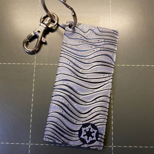 Mandalorian Beskar Keychain 3D model