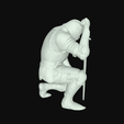 model-17.png Caballero STL imprimible en 3D Guerrero medieval apoyado en su espada