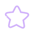 star 2.25 in mini.stl 5 sizes - Classic Star Cookie Cutter for Space Sets and More - SHARP cutting edges!