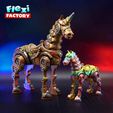 Flexi-Factory-Cyber-Horse_16.jpg Flexi Factory Cyber Horse e Unicórnio com 3MF incluído!