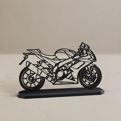 APRILIA RSV4 FACTORY 2020 MODELL STAND DECOR