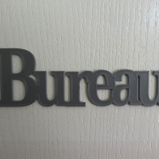 Office door plate. - 3D model önizlemesi