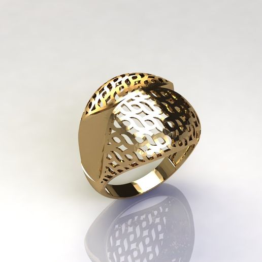 WOMEN PLAIN RING GROUP FTS READY STL 3D PRINT MODEL 3D model