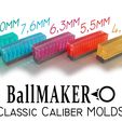 5formbaner.jpg Mold for pellets or darts caliber 0.35 - 9,0 mm for airguns