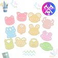 Clip-Animales2.png Paper Clip Animals x12 (Page Markers)