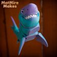 IMG_0389-copy.jpg Fichier STL Grand requin blanc jouet articulé, corps à imprimer, tête à encliqueter, mignonne-flexi・Modèle à télécharger et à imprimer en 3D