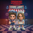 coversteverobin.png Scoops Ahoy Duo Pack - Steve & Robin (Stranger Things) - Chibi STL Bundle