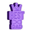 BestDad.stl BEST DAD SOLID SHAMPOO AND MOLD FOR SOAP PUMP
