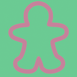 2.png Christmas cookie cutter - Gingerbread Man