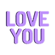 Trophy Text - Love You.stl Trofeos