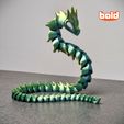 2.jpg Articulated print in place SNAKE DRAGON