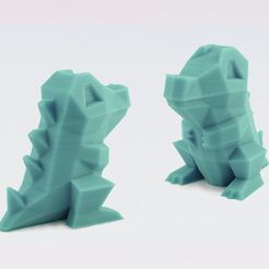totodile_low_poly_pokemon_flowalistik_youmagine.jpg Free STL file Low-Poly Totodile・3D printable design to download