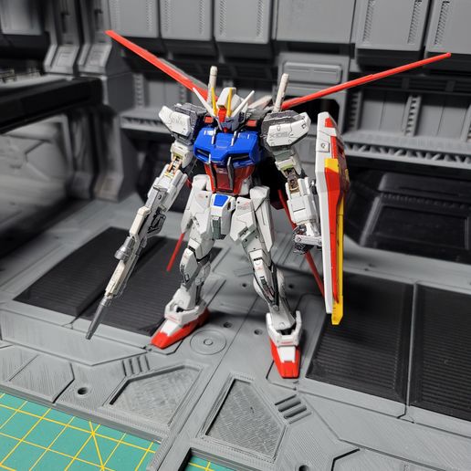 20211010_194756.jpg Download file Gundam Gunpla Mecha hangar base. • 3D printable design, saxreign
