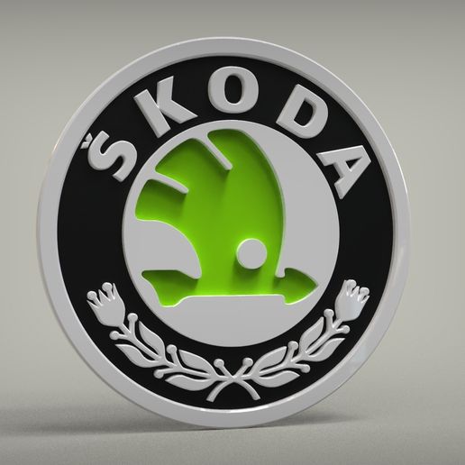 skoda-logo-3d-print-model-stl-file-for-3d-printing-and-cnc-machining