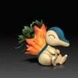 Cyndaquil02.jpg Fichier STL Cyndaquil PLANTER VERSION - FIGURINE POKÉMON - MODÈLE POUR IMPRESSION 3D・Design pour impression 3D à télécharger