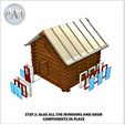 STEP-03.jpg STL file LOG CABIN BIRDHOUSE・3D print design to download