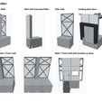 Warehouse-with-loading-dock-Modules.png Modular Warehouse with Loading Dock – Motorized Door & Adjustable Ramp - 1:14 Scale