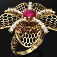 Nhan-luoi-N5098.jpg Flower ring - Mesh ring - Womens ring - N5098