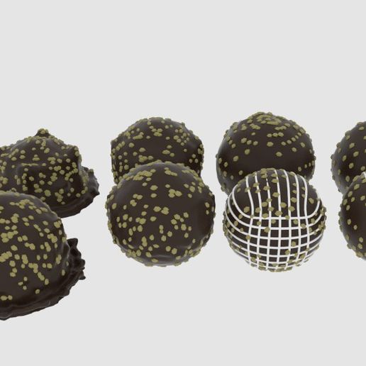 rndchcpnt2.jpg Télécharger fichier Paquet rond d'arachides au chocolat • Design imprimable en 3D, banism24