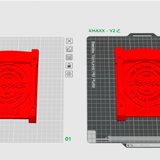 TRAXXAX XMAXX ROOF SKID V1-V2 3D model