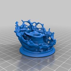 770149c779b9f9840dea578d860dc6ec.png Free STL file Splashing Pen Holder with hole・3D printable object to download