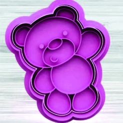 osito.jpg Archivo STL CUTTER + STAMP (OSITO)・Diseño para descargar y imprimir en 3D