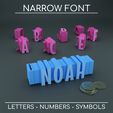 Narrow-Fonts-Cults-01.jpg LetterBank: The personalized Piggy Bank - Narrow Font