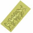 horse5.jpg horses decorative relief model for cnc