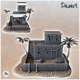 4.jpg Desert house with palm trees and staircase to roof (6) - Canyon Sandy Landscape 28mm 15mm RPG DND Nomad Desertland African