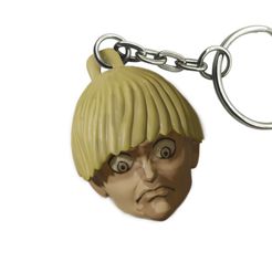 yelena2.jpg STL file Yelena Face Meme for print 3D keychain・3D print model to download